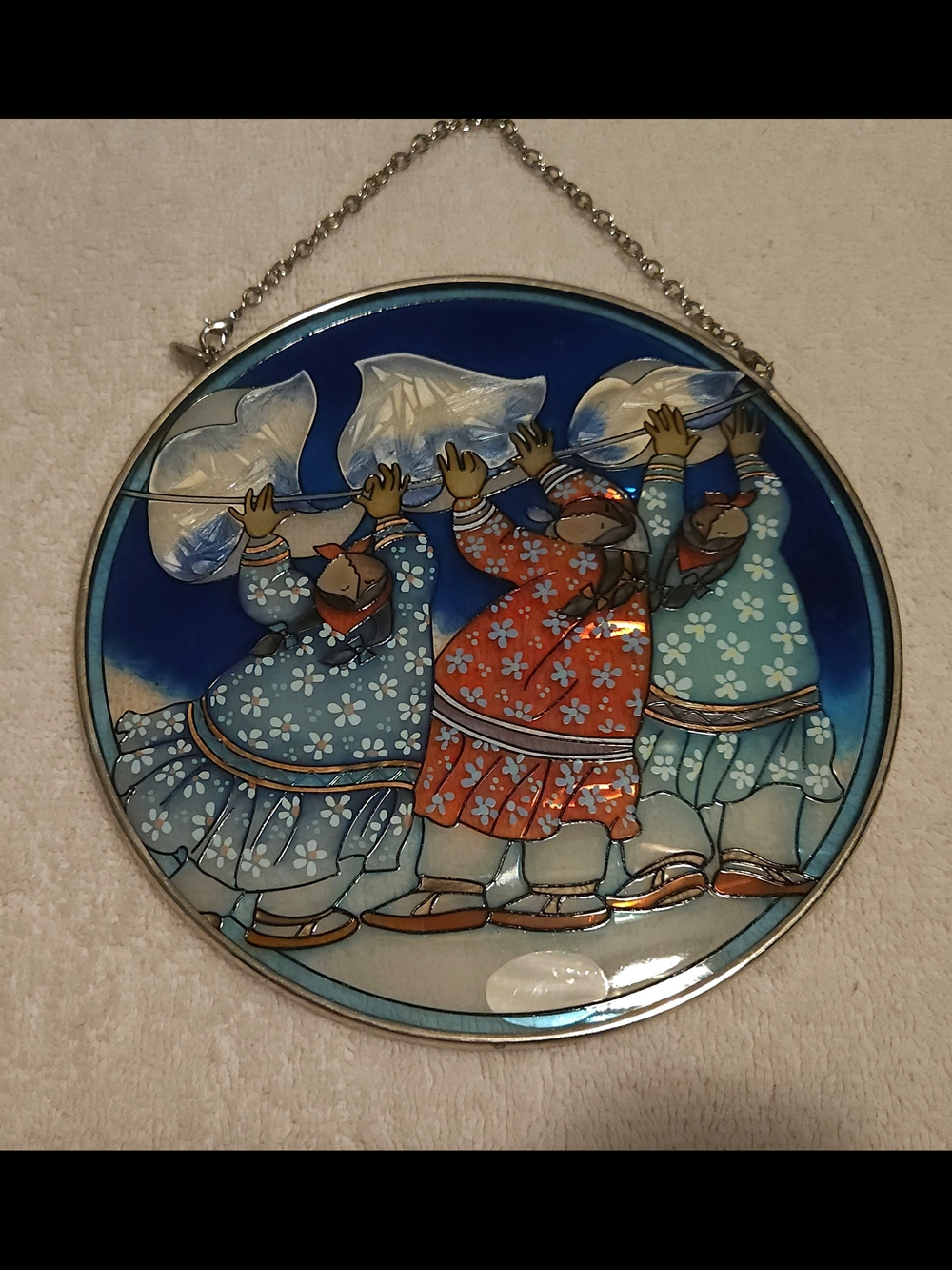 Amia Studios 'Three Sheets To The Wind' Barbara Lavallee Suncatcher BEAUTY!!